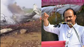 سقوط هواپیمای خصوصیِ یک مقام رسمی در هند+فیلم