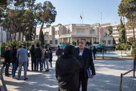 محمد اسلامی، معاون رئیس‌جمهور و رئیس سازمان انرژی اتمی در حاشیه جلسه هیات دولت - ۸ بهمن