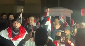 تظاهرات حمایت شهروندان عراقی از حاکمیت کشورشان در بغداد