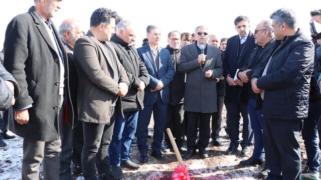 آیین کلنگ‌زنی پروژه آبرسانی به روستای گرجان اردبیل برگزار شد