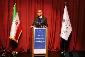 سخنرانی منوچهر حبیبی استاندار کرمانشاه در مراسم افتتاح مجتمع فرهنگی و هنری سرپل ذهاب در سفر وزیر فرهنگ و ارشاد اسلامی به کرمانشاه