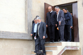 مراسم افتتاح مجتمع فرهنگی و هنری سرپل ذهاب در سفر وزیر فرهنگ و ارشاد اسلامی به کرمانشاه