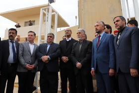 مراسم آغاز به کار اعطای روادید تردد خودروهای سواری از مرز خسروی در سفر وزیر فرهنگ و ارشاد اسلامی به کرمانشاه