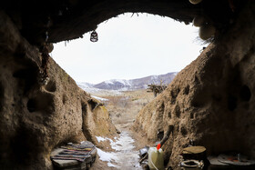 طبیعت برفی روستای دستکند میمند کرمان