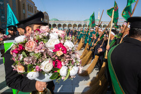 آیین جاروکشی خادمان مسجد مقدس جمکران
