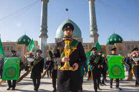 آیین جاروکشی خادمان مسجد مقدس جمکران