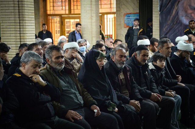 مراسم وداع با پیکر سرباز شهید «عالی‌پور» در کرمان برگزار شد