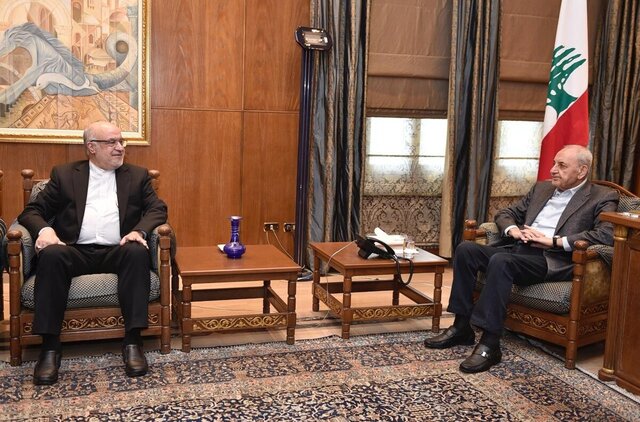 رایزنی سفیر ایران با رئیس پارلمان لبنان درباره مسائل منطقه