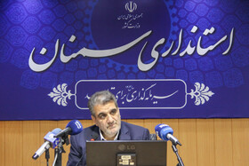 محمدجواد کولیوند، استاندار سمنان در نشست خبری با خبرنگاران