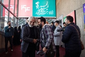 منوچهر شاهسواری در حاشیه روز اول چهل‌وچهارمین جشنواره فیلم فجر
