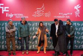 فتوکال فیلم «غبار میمون» به کارگردانی آرش معیریان در روز اول چهل و چهارمین جشنواره فیلم فجر