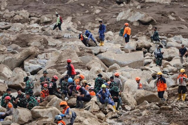 آمار تلفات رانش زمین در اندونزی به ۴۹ تن افزایش یافت