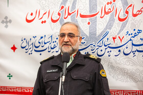 سخنرانی سردار محمدرضا میرحیدری فرمانده نیروی انتظامی استان قم در مراسم گرامیداشت یوم الله 12 بهمن و تجدید بیعت با آرمان های انقلاب اسلامی - قم