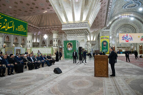 عباس عراقچی، وزیر امور خارجه در مراسم تجدید میثاق وزیر و کارکنان وزارت امور خارجه با آرمان‌های امام راحل