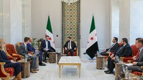 باراک در دمشق با الشرع دیدار کرد