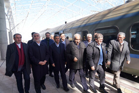 بهره‌برداری آزمایشی راه‌آهن اردبیل - میانه