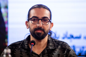 محمد علیزاده فرد، کارگردان در نشست خبری فیلم «حاشیه» در چهل‌ و چهارمین جشنواره فیلم فجر - روز هفتم