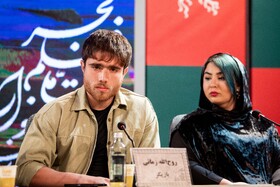 روح الله زمانی، بازیگر در نشست خبری فیلم«پل»، به کارگردانی محمد عسگری در چهل‌ و چهارمین جشنواره فیلم فجر - روز هفتم