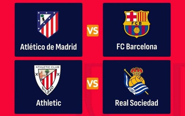 بارسلونا - اتلتیکومادرید در نیمه‌نهایی جام حذفی اسپانیا