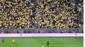 پلاکارد "شماره ۷" هواداران النصر در حمایت از کریستیانو رونالدو