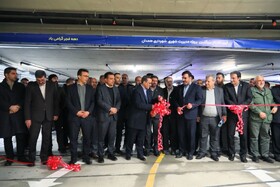 افتتاح مجتمع اداری و پارکینگ طبقاتی آمادای همدان
