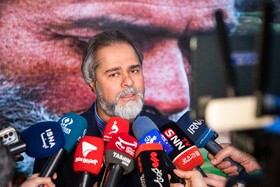 رائد فرید‌زاده، رئیس سازمان سینمایی در حاشیه روز هشتم چهل‌وچهارمین جشنواره فیلم فجر