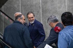 رائد فرید‌زاده، رئیس سازمان سینمایی در حاشیه روز هشتم چهل‌وچهارمین جشنواره فیلم فجر