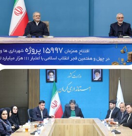 طرح‌های شهری و روستایی استان کرمان در ارتباط ویدئوکنفرانس با رئیس جمهور افتتاح شد