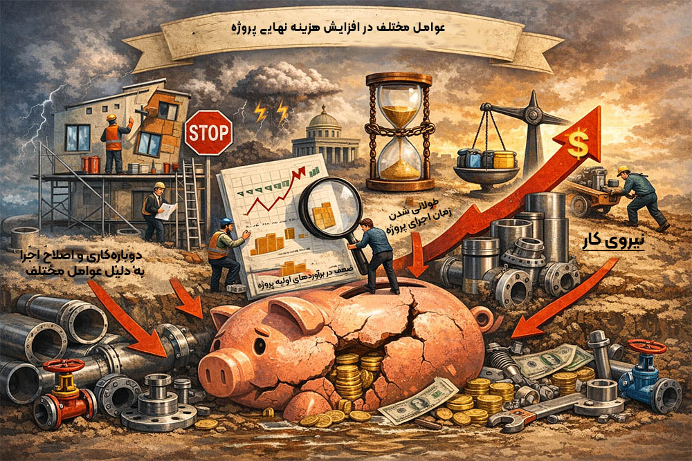 چرا هزینه واقعی پروژه‌های پایپینگ بیشتر از برآورد اولیه می‌شود؟