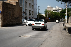 چاله های خیابانی بوشهر