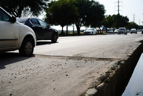 چاله های خیابانی بوشهر