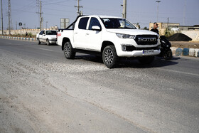 چاله های خیابانی بوشهر