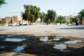 چاله های خیابانی بوشهر