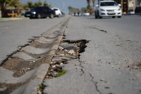 چاله های خیابانی بوشهر