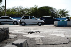 چاله های خیابانی بوشهر