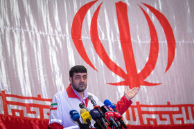 سخنرانی پیرحسین کولیوند، رئیس جمعیت هلال احمر در مراسم الحاق پهپادهای امدادی به سازمان امداد و نجات جمعیت هلال‌احمر