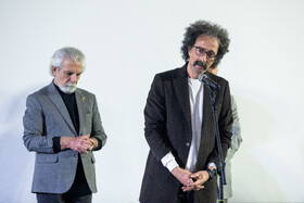 سخنرانی بابک خواجه پاشه، کارگردان در حاشیه مراسم تقدیر از بازیگر فیلم«سرزمین فرشته ها»، روز دهم چهل‌وچهارمین جشنواره فیلم فجر