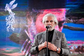 منوچهر شاهسواری، دبیر جشنواره در مراسم تقدیر چهل‌ و چهارمین جشنواره فیلم فجر - روز دهم