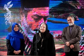 آزیتا لاچینی در مراسم تقدیر در حاشیه چهل‌ و چهارمین جشنواره فیلم فجر - روز دهم