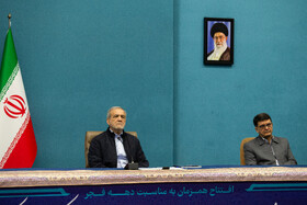 مسعود پزشکیان، رئیس جمهور در آیین بهره برداری از پروژه های وزارت صمت