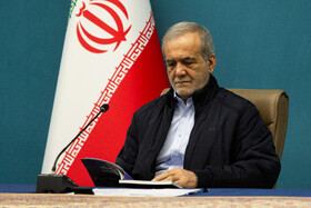 مسعود پزشکیان، رئیس جمهور در آیین بهره برداری از پروژه های وزارت صمت