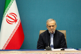 مسعود پزشکیان، رئیس جمهور در آیین بهره برداری از پروژه های وزارت صمت