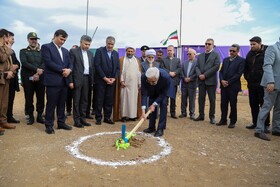  کلنگ احداث دانشکده پرستاری - مامایی و خوابگاه متاهلی شیروان با حضور رئیس سازمان انرژی اتمی