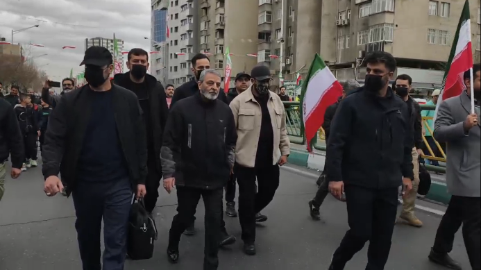 حضور شخصیت‌های مختلف در راهپیمایی ۲۲ بهمن در تهران