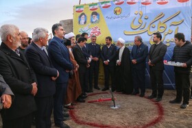 آئین کلنگ زنی نیروگاه خورشیدی با حضور دکتر مجید انصاری معاون حقوقی رئیس جمهور