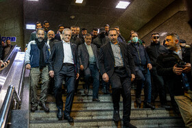 حضور مسعود پزشکیان، رییس جمهور در راهپیمایی ۲۲ بهمن