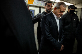 حضور مسعود پزشکیان، رییس جمهور در راهپیمایی ۲۲ بهمن