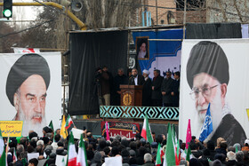 سخنرانی علی نیکزاد نایب‌رئیس مجلس شورای اسلامی در راهپیمایی 22 بهمن در اردبیل