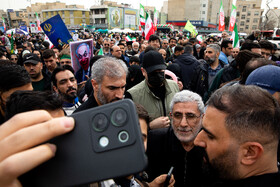 اسماعیل قاآنی، فرمانده سپاه قدس در راهپیمایی ۲۲ بهمن ۱۴۰۴ - تهران