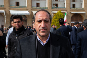 ایوب درویشی،‌ معاون سیاسی و  اجتماعی استانداری اصفهان در راهپیمایی ۲۲ بهمن ۱۴۰۴ - اصفهان